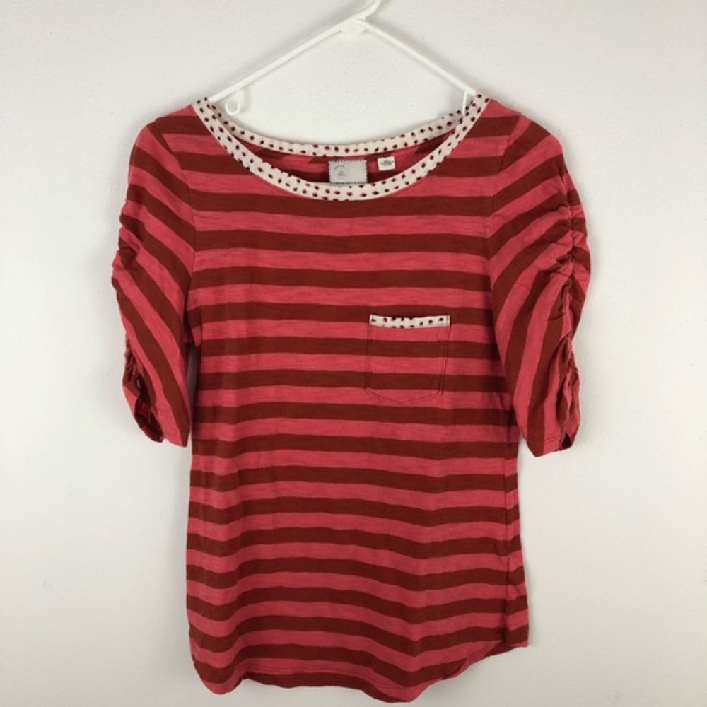 Anthropologie postmark striped top size Small